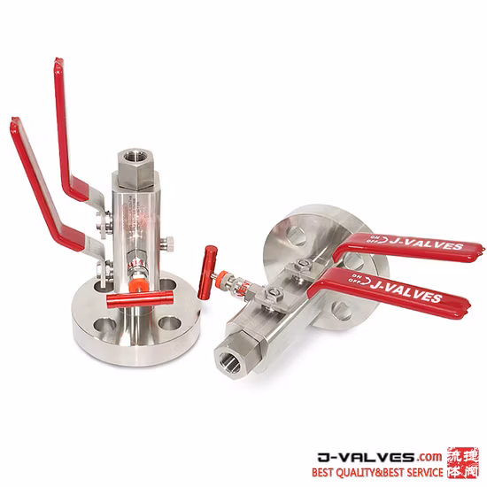 Válvulas de esfera de trunnion flutuante de aço carbono e aço inoxidável flangeadas de passagem total e de passagem reduzida